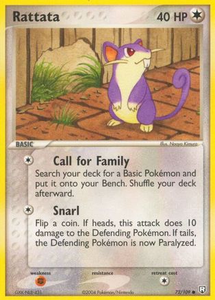 Team Rocket Returns  072/109 Rattata  - Common