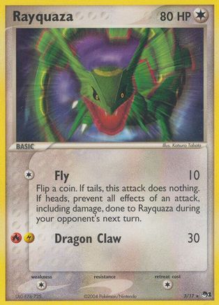 POP Series 1  003 Rayquaza  - Holofoil - Rare