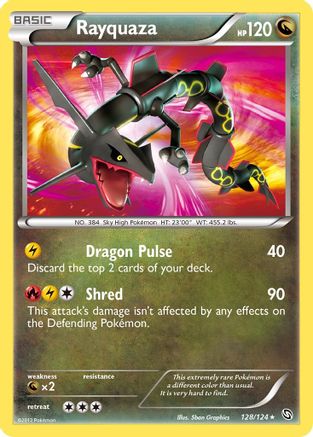 Dragons Exalted  128 Rayquaza  - Holofoil - Secret Rare