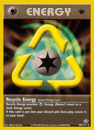 Neo Genesis  105/111 Recycle Energy  - 1st Edition - Rare
