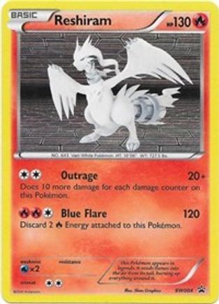 Black and White Promos  BW004 Reshiram  - Holofoil - Promo