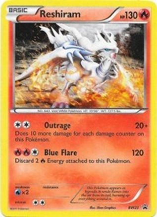 Black and White Promos  BW23 Reshiram  - Holofoil - Promo
