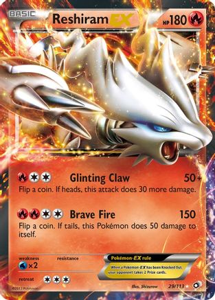 Legendary Treasures  029/113 Reshiram EX  - Holofoil - Ultra Rare