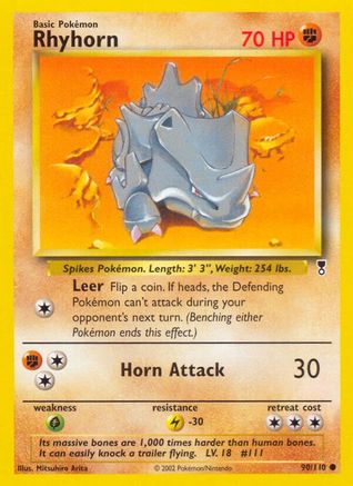 Legendary Collection  090/110 Rhyhorn  - Common