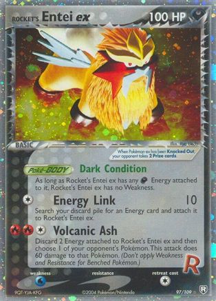 Team Rocket Returns  097 Rocket's Entei ex  - Holofoil - Ultra Rare