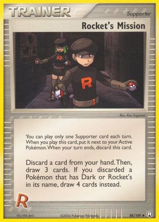 Team Rocket Returns  088 Rocket's Mission  - Reverse Holofoil - Uncommon