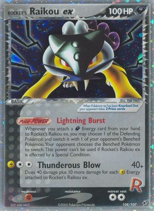 Deoxys  Rocket's Raikou ex  - Secret Rare