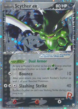 Team Rocket Returns  102 Rocket's Scyther ex  - Holofoil - Ultra Rare