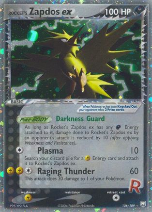 Team Rocket Returns  106 Rocket's Zapdos ex  - Holofoil - Ultra Rare