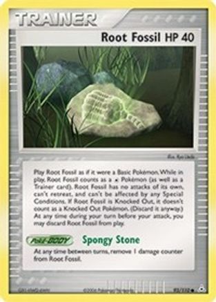 Holon Phantoms  093 Root Fossil  - Reverse Holofoil - Common