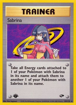 Gym Challenge  110/132 Sabrina (110)  - Unlimited - Rare