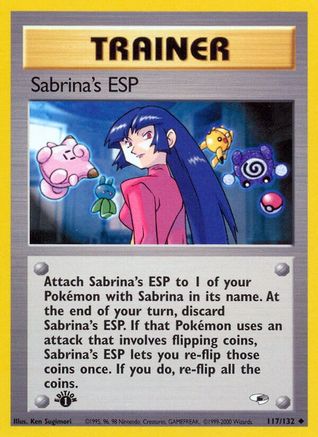 Gym Heroes  117/132 Sabrina's ESP  - Unlimited - Uncommon