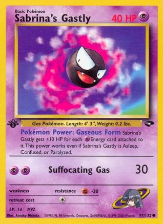 Gym Challenge  097/132 Sabrina's Gastly (97)  - Unlimited - Common