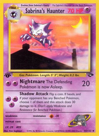 Gym Challenge  055/132 Sabrina's Haunter  - Unlimited - Uncommon