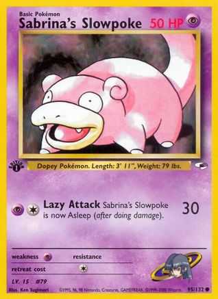 Gym Heroes  095/132 Sabrina's Slowpoke  - Unlimited - Common
