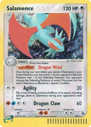 Dragon /097 Salamence - 10/97  - Reverse Holofoil - Holo Rare