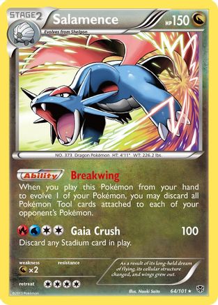 Plasma Blast  064/101 Salamence  - Holofoil - Holo Rare