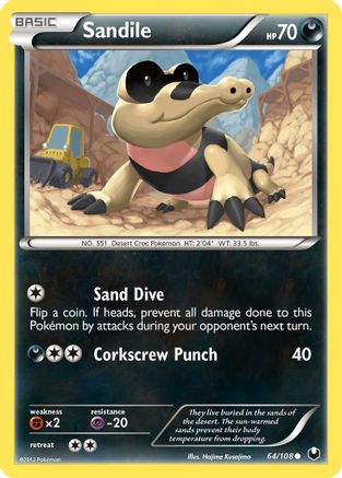 Dark Explorers  064 Sandile  - Common