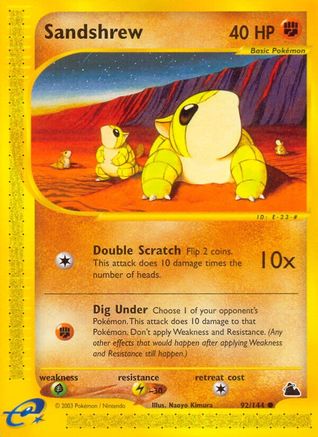 Skyridge  092 Sandshrew  - Common