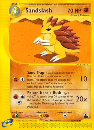 Skyridge  093 Sandslash  - Reverse Holofoil - Common