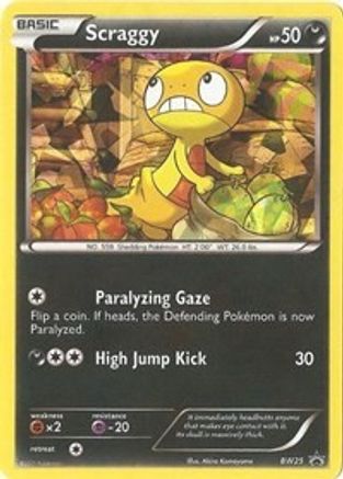 Black and White Promos  BW25 Scraggy  - Holofoil - Promo