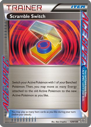 Plasma Storm  129/135 Scramble Switch  - Holofoil - Rare Ace