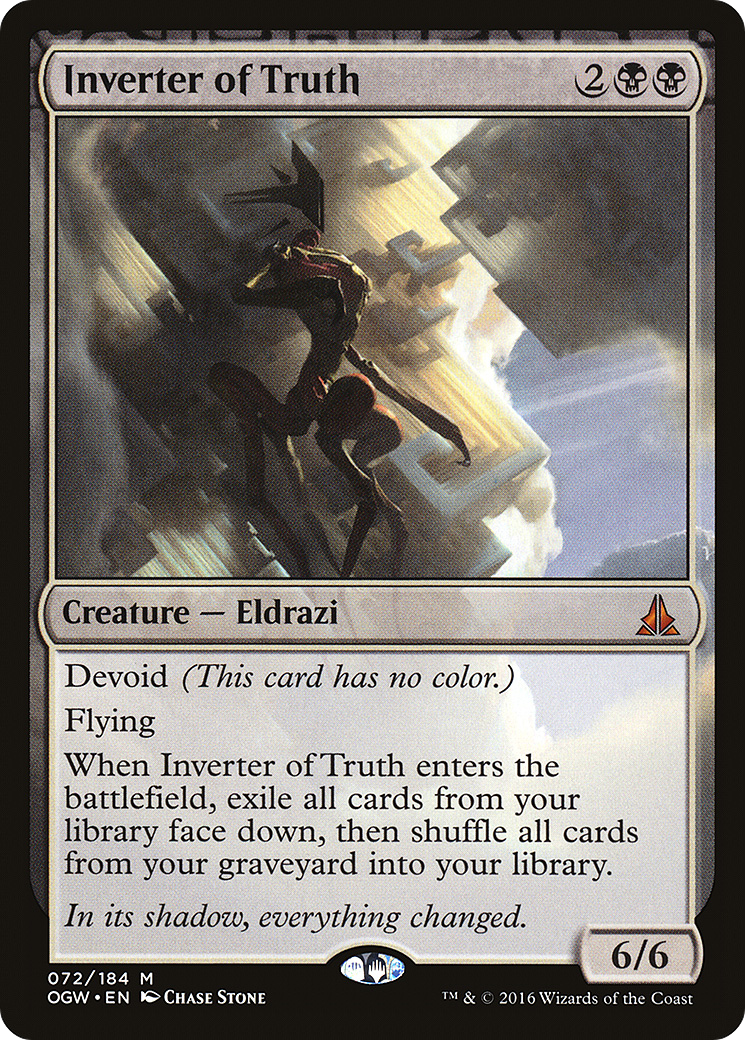 Oath of the Gatewatch - (OGW-072) - Inverter of Truth: (devoid)