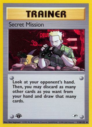 Gym Heroes  118/132 Secret Mission  - Unlimited - Uncommon