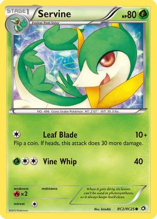 Legendary Treasures Radiant Collection  RC2/RC25 Servine  - Holofoil - Common