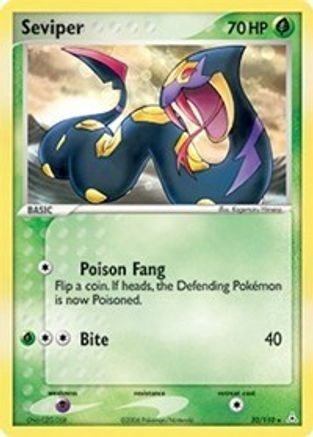 Holon Phantoms  032 Seviper  - Reverse Holofoil - Rare