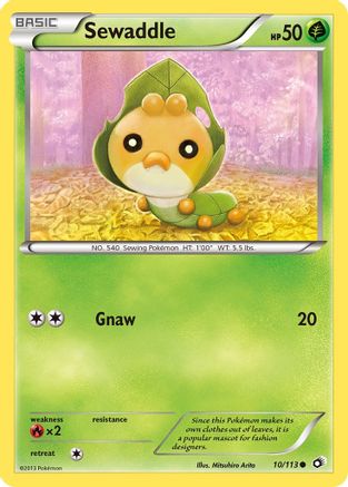Legendary Treasures  010 Sewaddle (10)  - Reverse Holofoil - Common