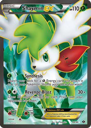 Next Destinies  094 Shaymin EX (94 Full Art)  - Holofoil - Ultra Rare