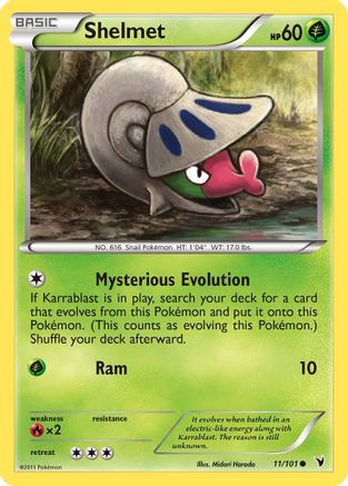 Noble Victories  011 Shelmet  - Reverse Holofoil - Common