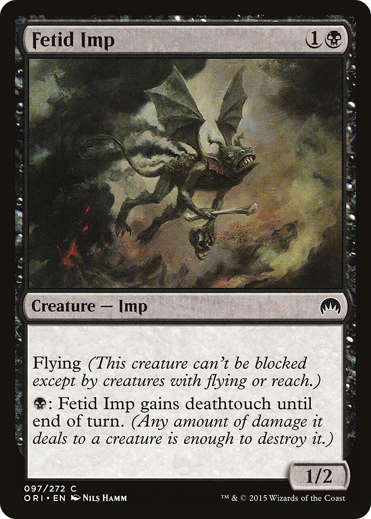 Magic Origins - (ORI-097) - Fetid Imp Foil