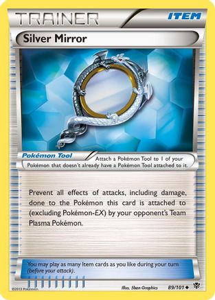 Plasma Blast  089 Silver Mirror  - Reverse Holofoil - Uncommon
