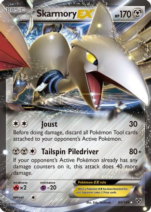 XY Base Set  080/146 Skarmory EX  - Holofoil - Ultra Rare