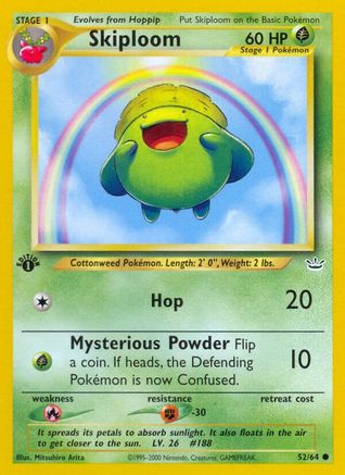 Neo Revelation  052/64 Skiploom  - Unlimited - Common