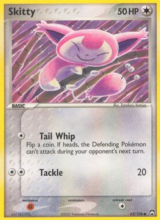 Power Keepers  062 Skitty  - Reverse Holofoil - Common