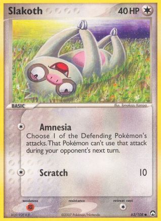 Power Keepers  063/108 Slakoth  - Common