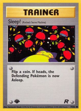 Team Rocket  079/82 Sleep! (Rocket's Secret Machine)  - Unlimited - Common