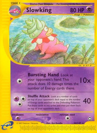 Aquapolis  034 Slowking  - Reverse Holofoil - Rare