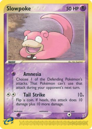 Team Magma vs Team Aqua  045/95 Slowpoke  - Reverse Holofoil - Common