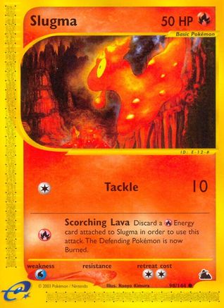Skyridge  098 Slugma (98)  - Reverse Holofoil - Common