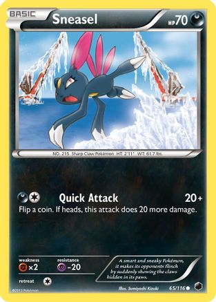 Plasma Freeze  065 Sneasel  - Common
