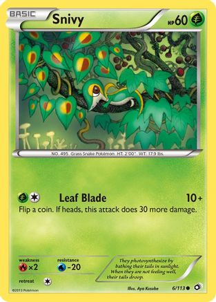 Legendary Treasures  006/113 Snivy  - Reverse Holofoil - Common