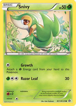 Legendary Treasures Radiant Collection  RC1/RC25 Snivy  - Holofoil - Common