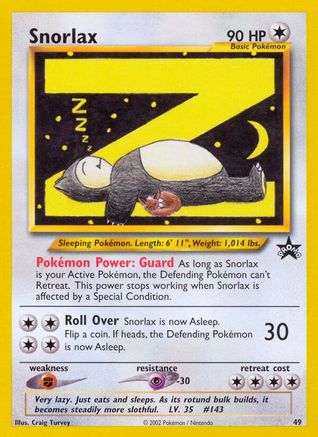 WoTC Promo  049/53 Snorlax  - Promo