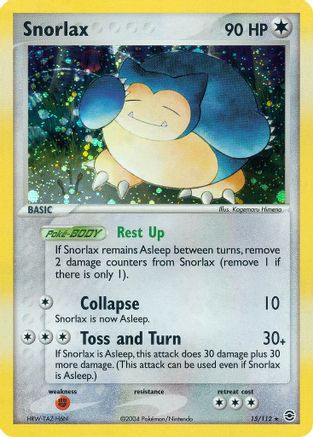 FireRed & LeafGreen  Snorlax  - Reverse Holofoil - Holo Rare