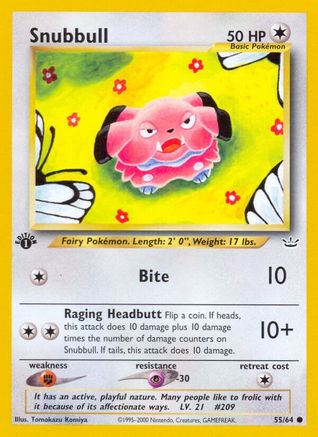 Neo Revelation  055/64 Snubbull  - 1st Edition - Common