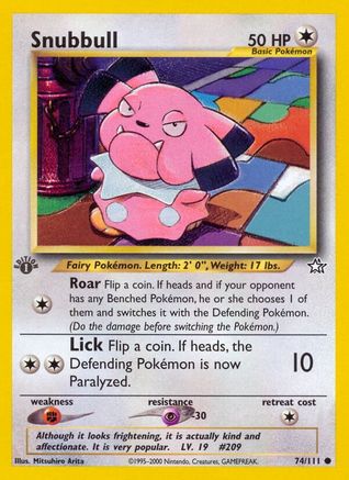 Neo Genesis  074/111 Snubbull  - 1st Edition - Common